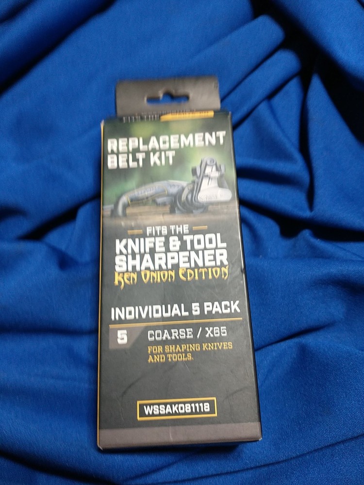 Work Sharp Knife & Tool Sharpener COARSE Grit Replacement Belt Kit WSSAK081118