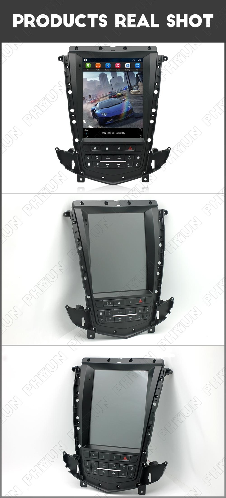 9.7'' Vertical Stereo Radio Android 11 GPS Head Unit For Cadillac SRX 2009-2012