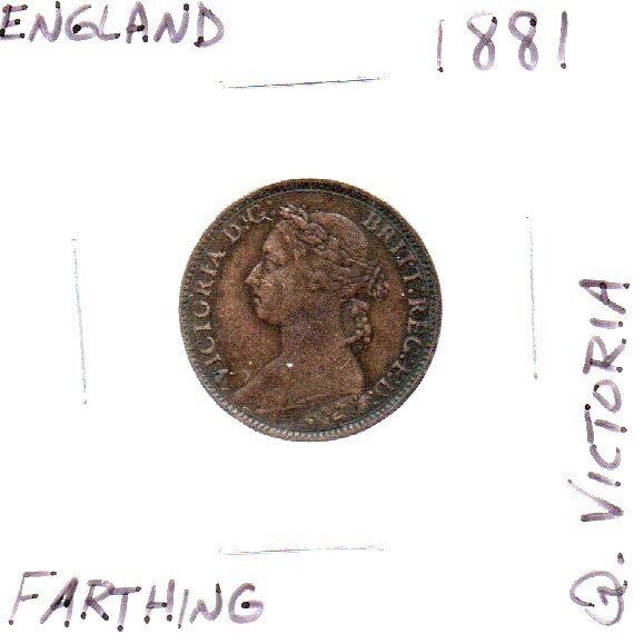 1881 Farthing Great Britain