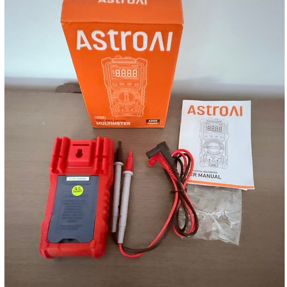 AstroAI TRMS 4000 Count Digital Multimeter Auto Range Volt Ohm NCV Tester
