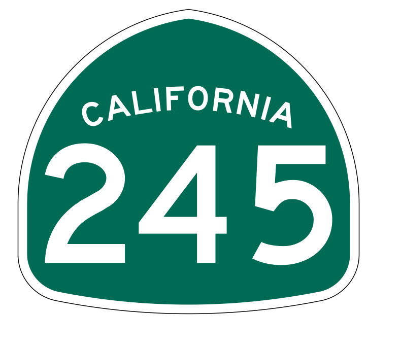 California State Route 245 Sticker Decal