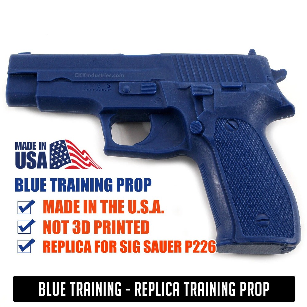 Blue Training Prop for SIG SAUER P226 - Solid Resin - Not a Gun