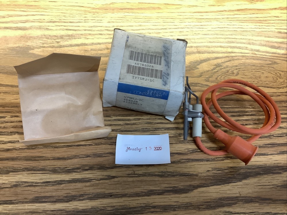 New Johnson Control Y75RJ-1C Baso Flame Sensor Assembly #1