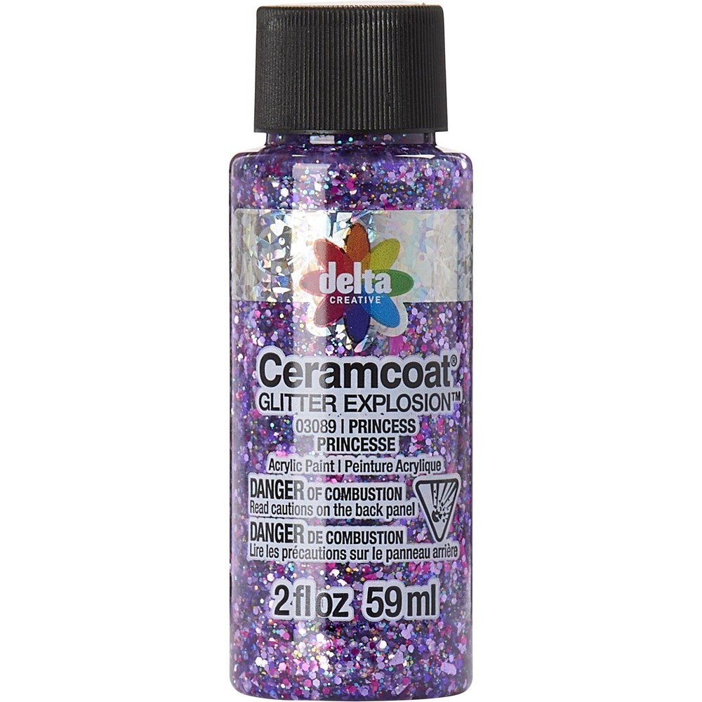 Ceramcoat Glitter Explosion 2oz-Princess