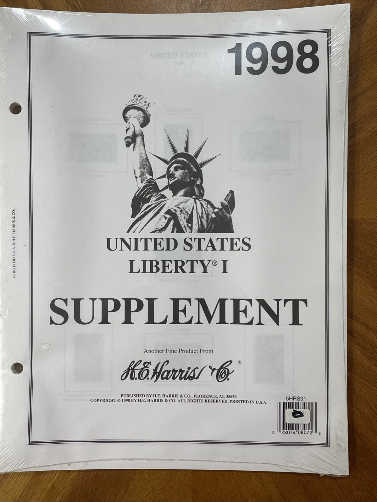 1998  H. E. Harris Liberty 1 United States Album Supplement Pages New & Sealed