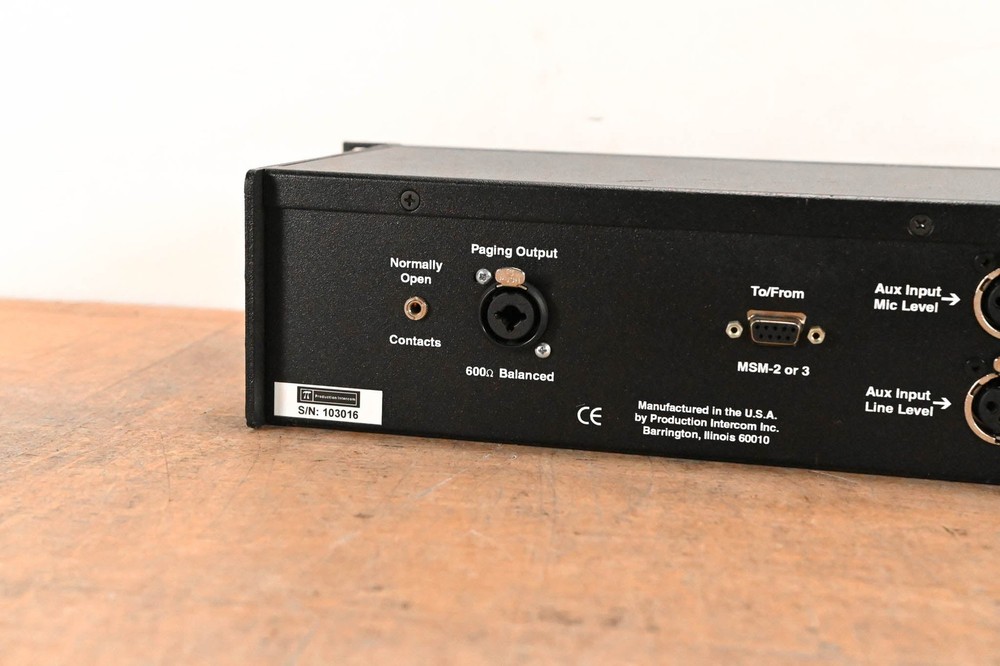 Production Intercom MS-200 2-Channel Master Station (NO POWER SUPPLY) CG01CSV