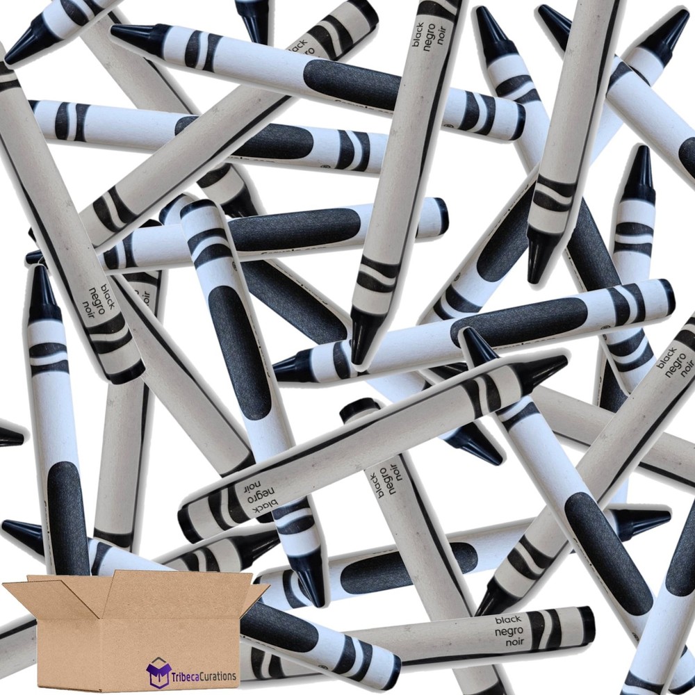 Black Crayon Bulk Value Pack 100 Count