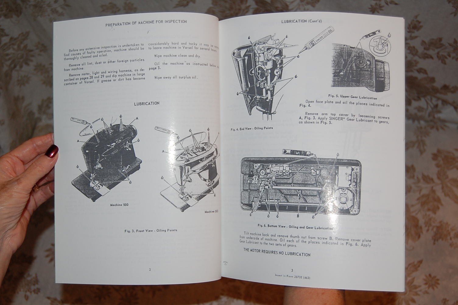 Factory Authorized Service Manual for Singer 500 500A 503 503A Sewing Machines