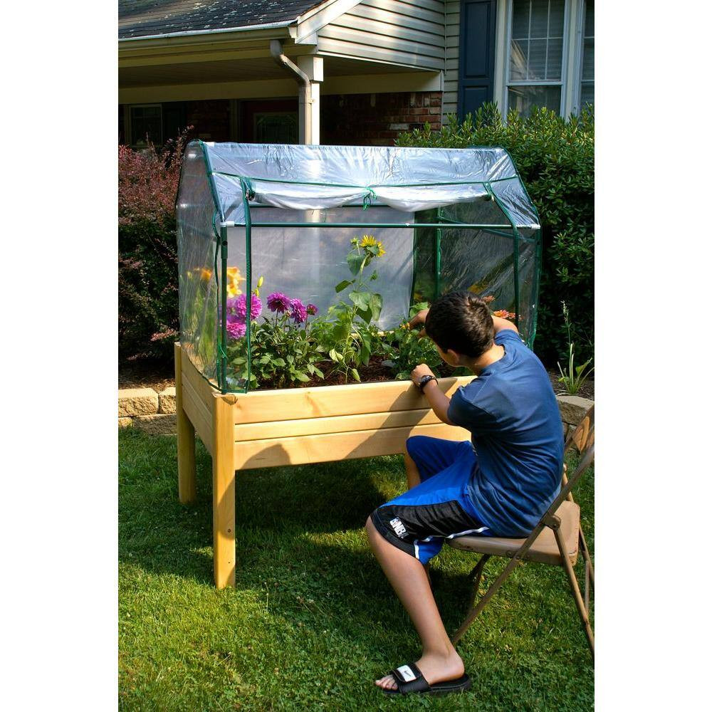 3 Ft. X 4 Ft. Cedar Raised Garden Table with Optional Enclosure