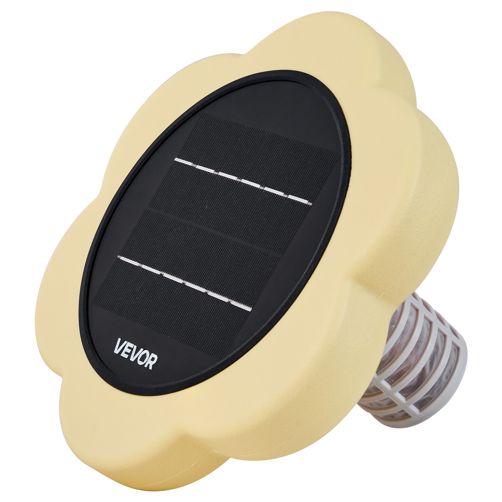 VEVOR Solar Pool Ionizer Petal Copper Pool Ionizer Up to 45000 Gal Yellow