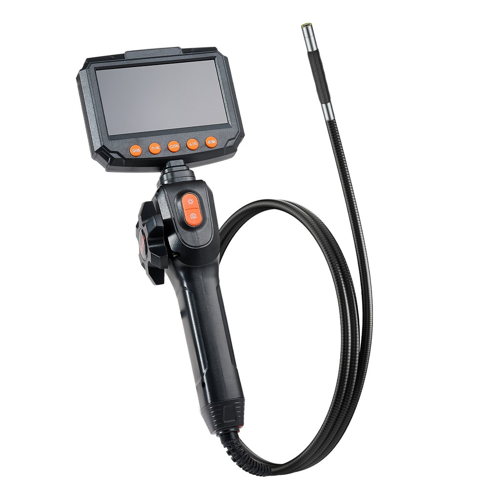 Articulating Borescope Camera with Light, Mechanical Equipment (4.9FT Cable)