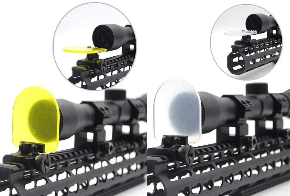 Dot Sight Reflex Scope Protector - Clear and Yellow