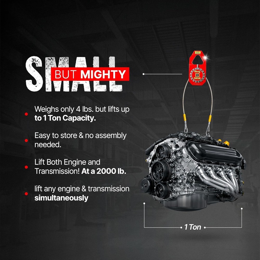 Secure Engine & Transmission Swaps with Hoist Sling