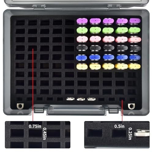 USB Flash Drive Case - 104 Capacity Memory Stick & SD Card Organizer - Gray
