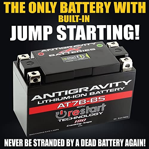 Antigravity AT7B Performance Lithium Motorcycle Powersport Battery with Built