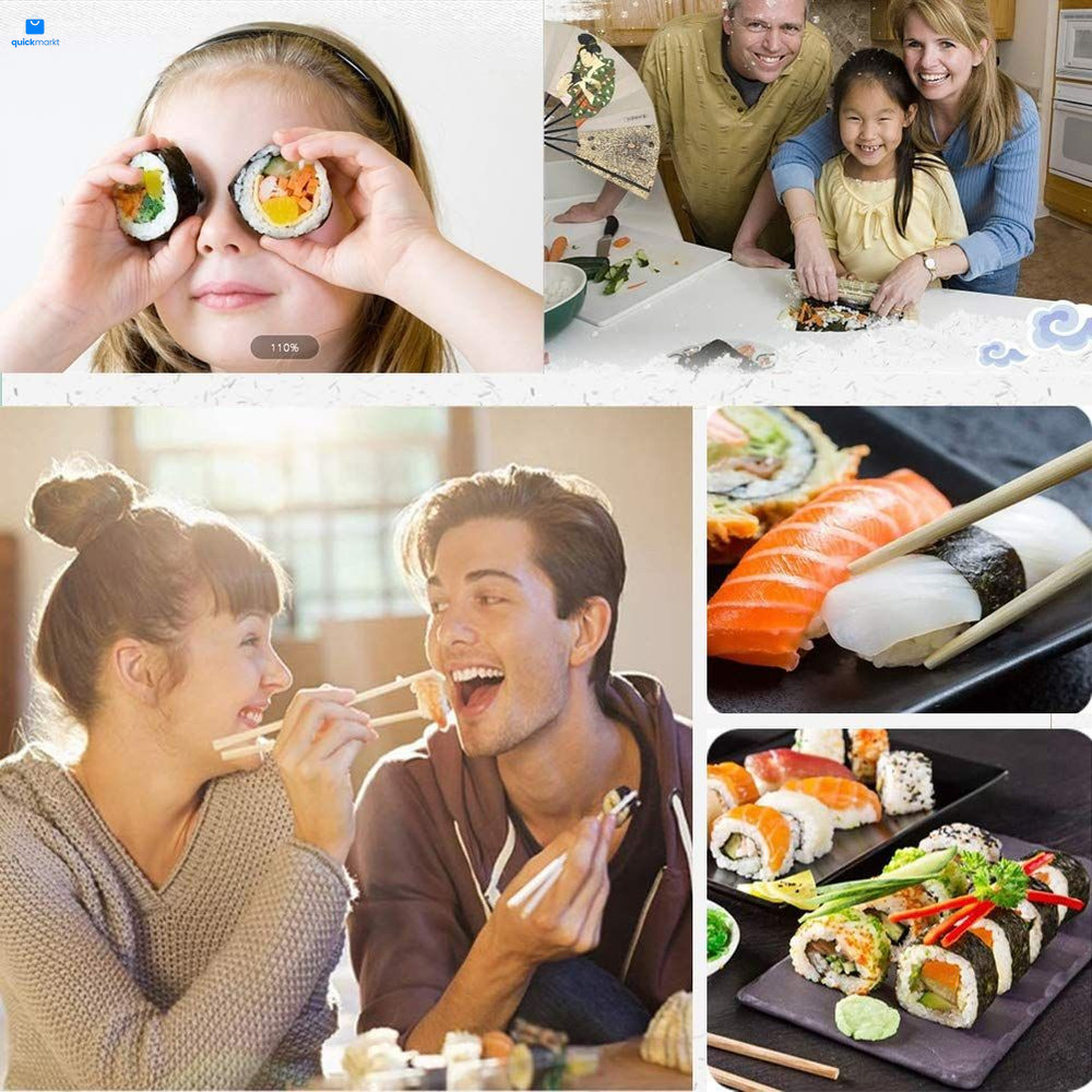 Wtpncil Bamboo Sushi Rolling Mat, Roller, Maker, 8.26-2,