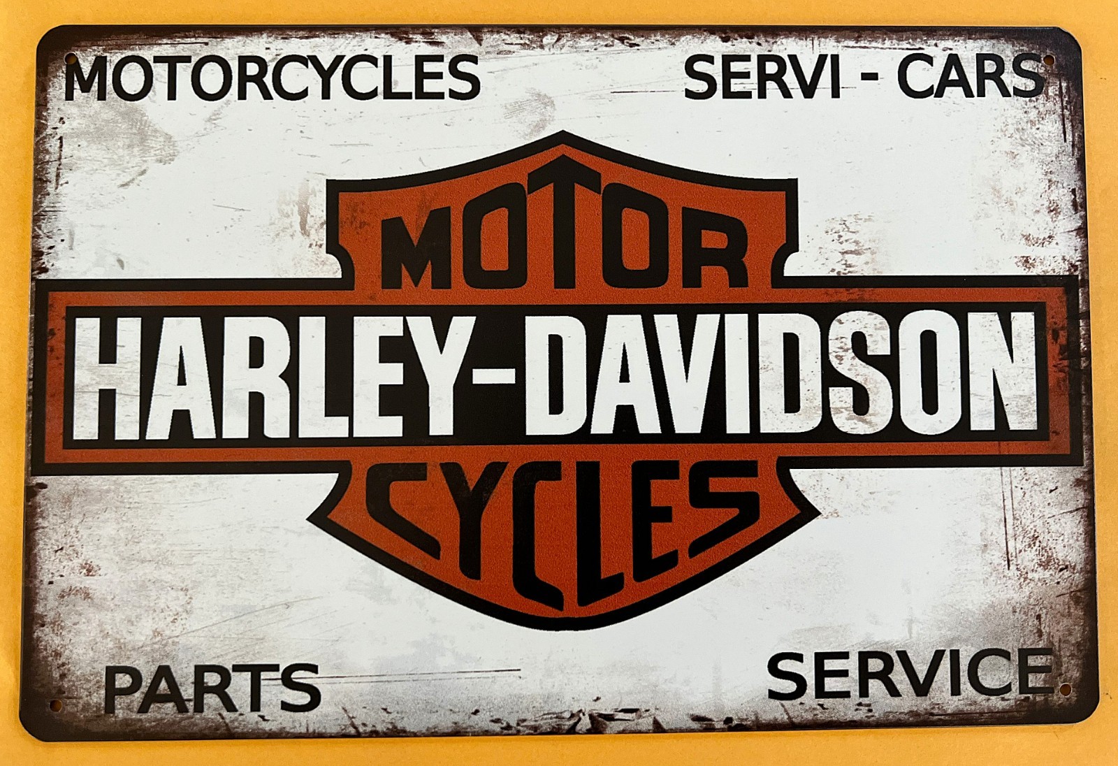 Harley Parts & Service Tin Sign (Knucklehead Fatboy Sportster Twin Bobber W50385