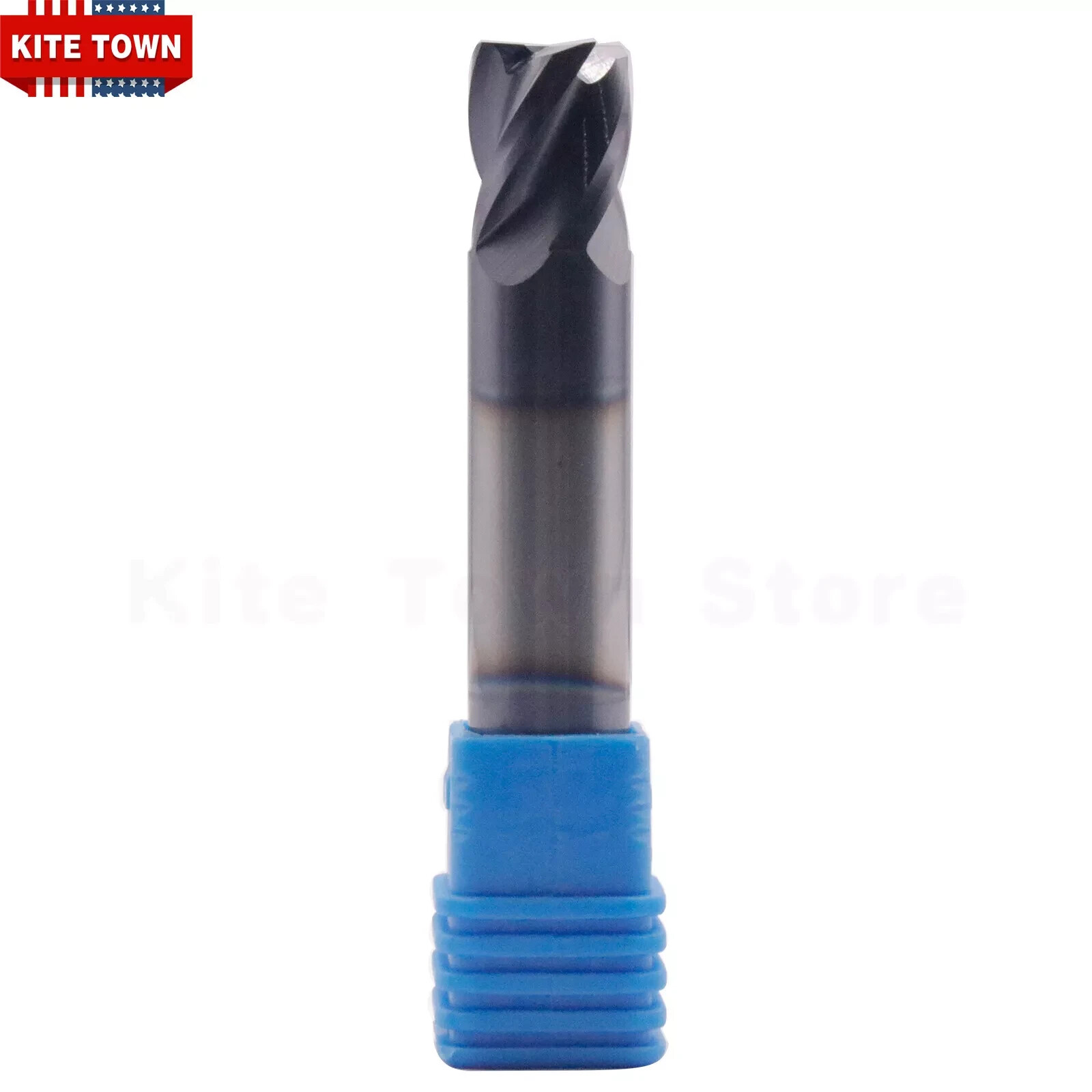 5Pcs 4 Flute 1/2" x 5/8" x 3" Double End Solid Carbide End Mills - AlTiN Coated