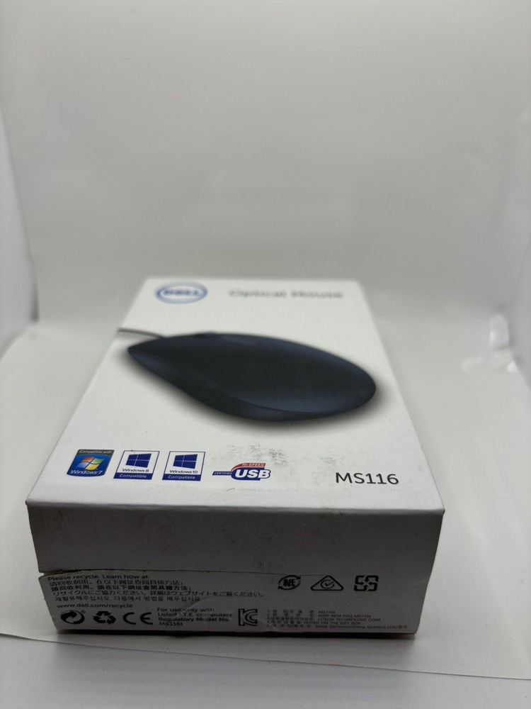 Dell MS116 Wired Scroll Mouse black