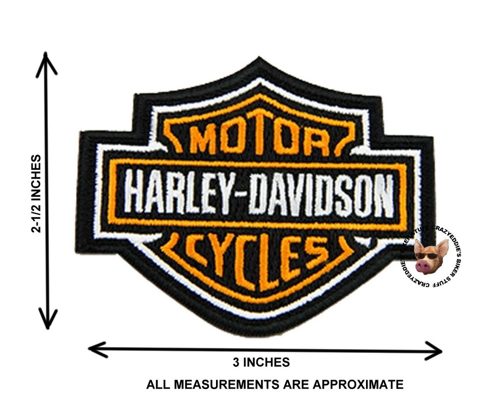 HARLEY DAVIDSON CLASSIC BAR & SHIELD VEST PATCH **SMALL **