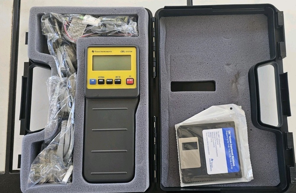NEW Texas Instruments CBL System Laboratory Collecting Data Device WITH FLOPPY