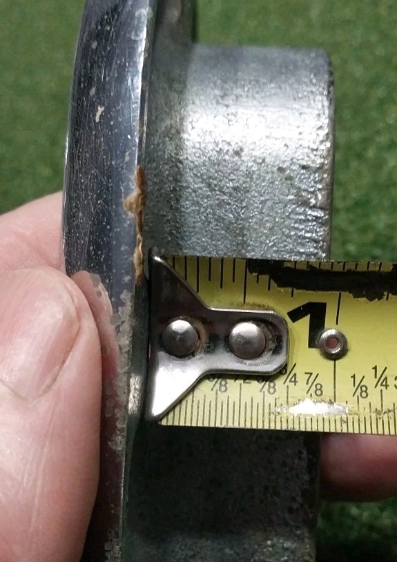 Vintage Heavy Oval Boat Hawse Pipe 4.25" x 6.25" Chrome Plated Bronze