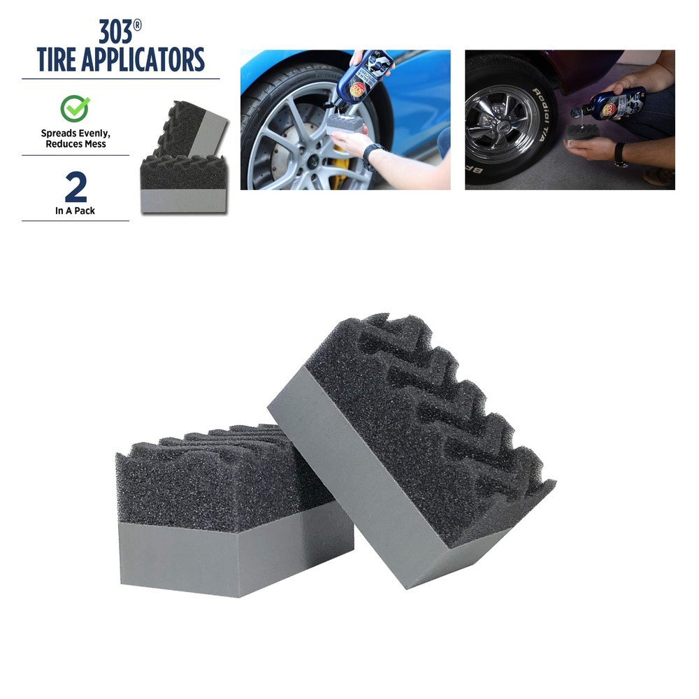 Multi-Use Tire Shine Applicators - 2 Pack | Effective Product Application