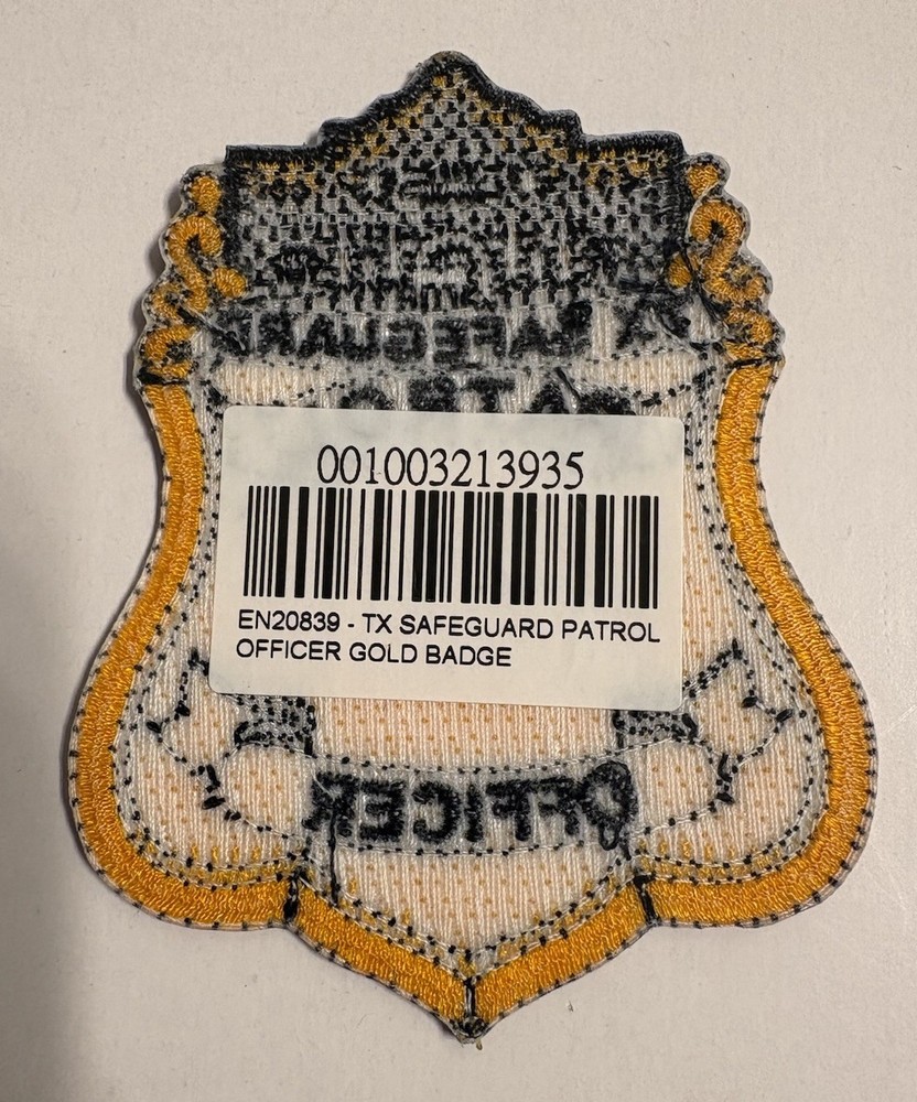 Texas Safeguard Patrol Officer Patch