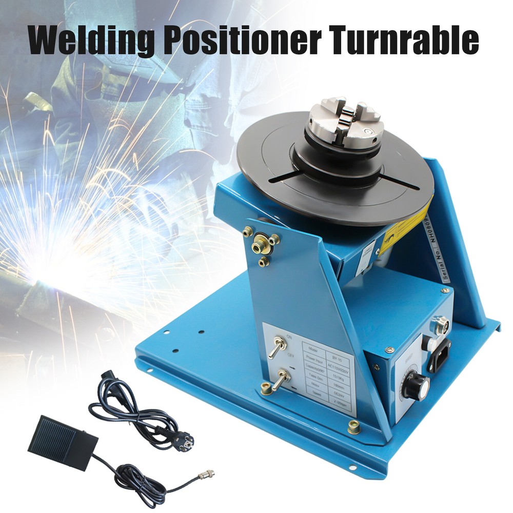 Rotary Welding Positioner With Adjustable Speed and Tiltable Table