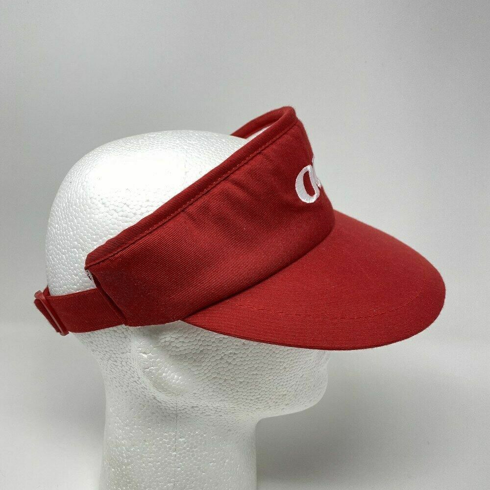OKI Electric Industry Co Visor Adjustable Red White Golf Telecom Printer