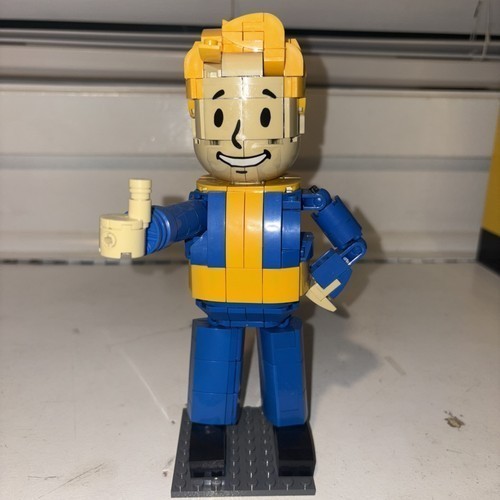 Fallout Vault Boy Building Set Compatible With Lego Fallout