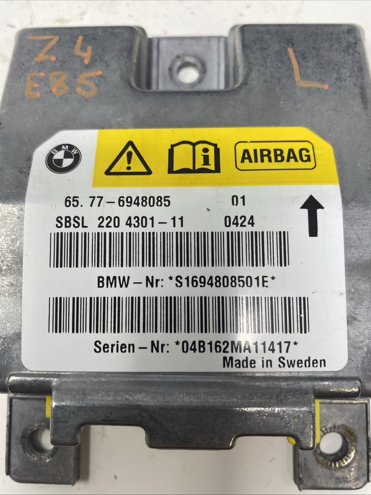 BMW E85 Z4 LEFT SAFETY CONTROL MODULE COMPUTER UNIT OEM 65776948085