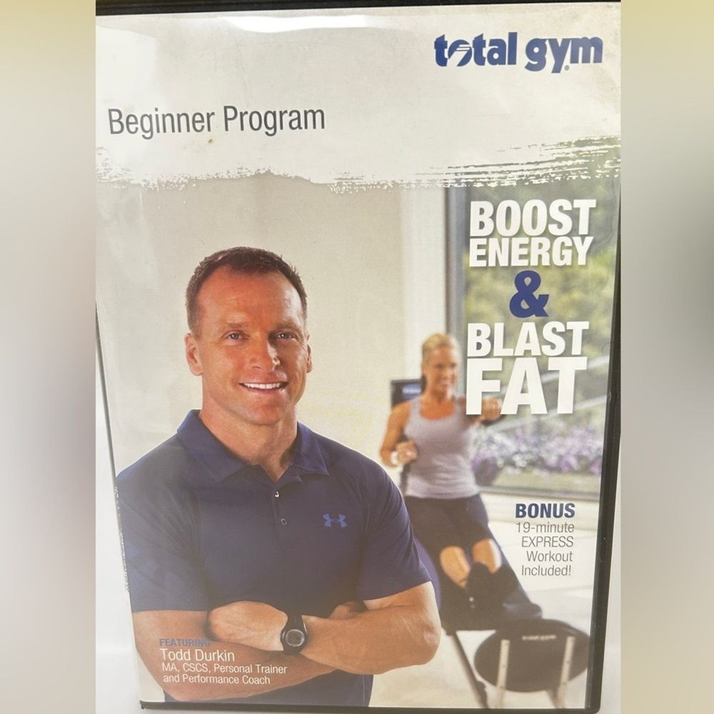7 Total Gym workout training DVD’s