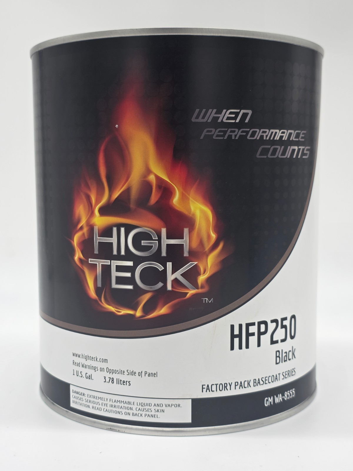 HIGH TECK GM 8555 Ebony Black Automotive Basecoat GALLON  HFP250 WA8555 U8555