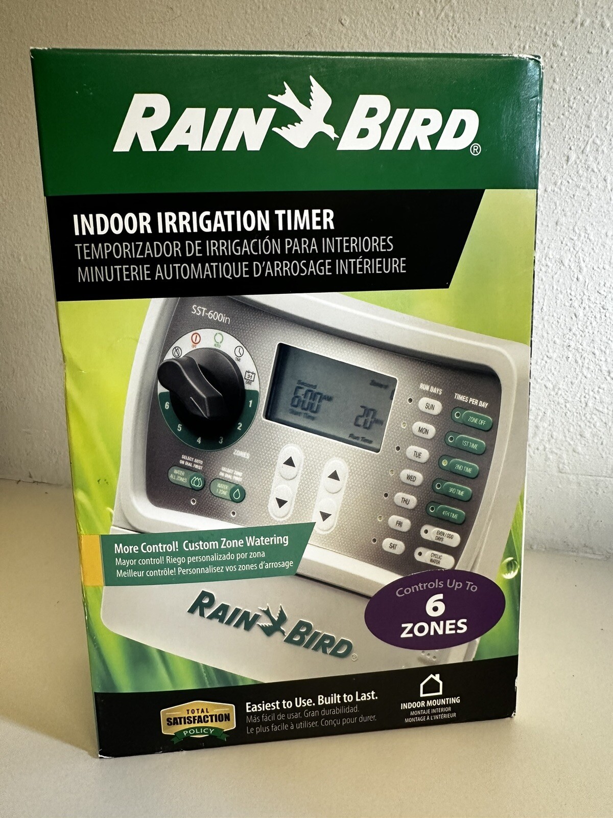 RAIN BIRD INDOOR IRRIGATION TIMER MODEL #SST-600IN