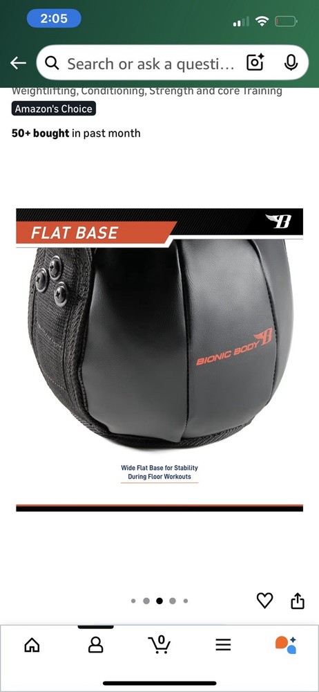 BIONIC BODY by Marcy Soft Kettlebell with Handle for Weightlifting