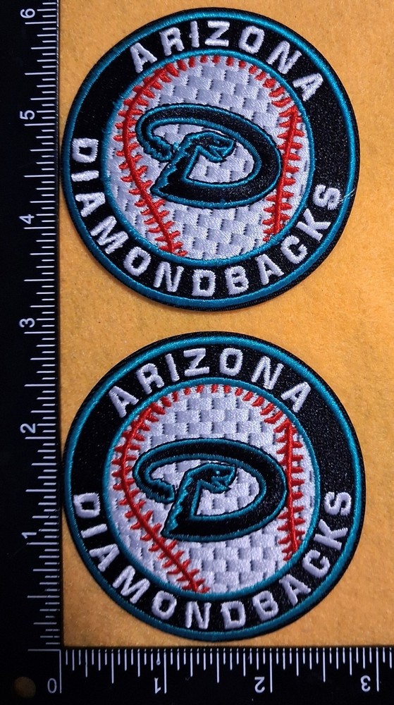 2 Qty ARIZONA DIAMONDBACKS BASEBALL IRON ON PATCH
