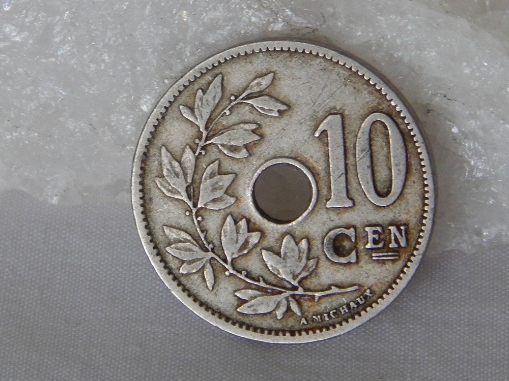 1903 Belgium 10 Centimes Coin