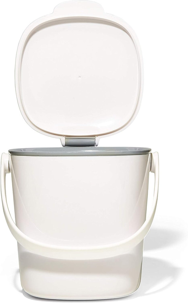 Good Grips Easy-Clean Compost Bin, White - 0.75 GAL