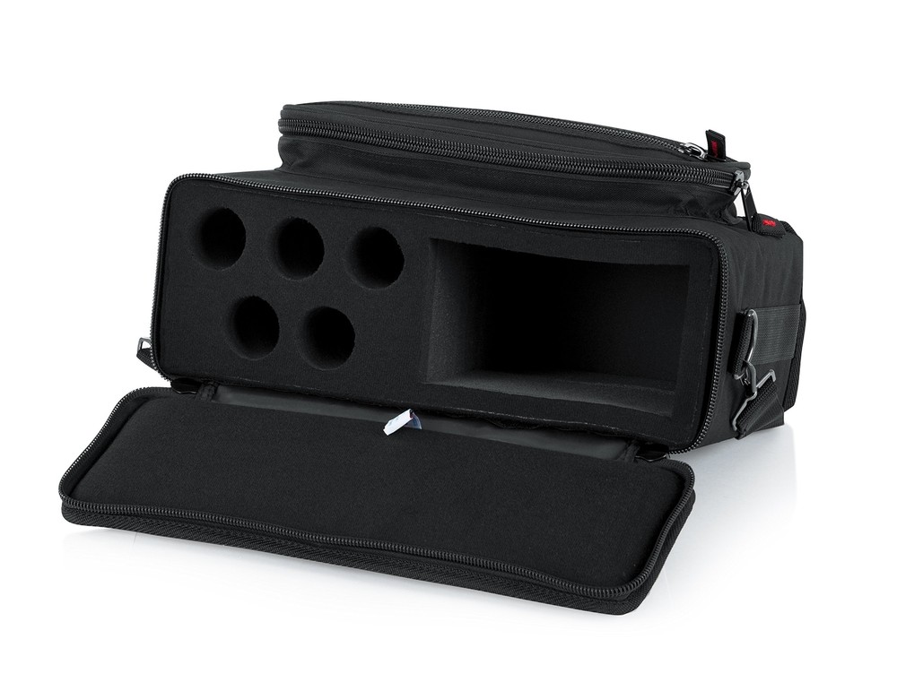 Gator Cases Padded Microphone Carry Bag; Holds (5) Wireless Microphone System...