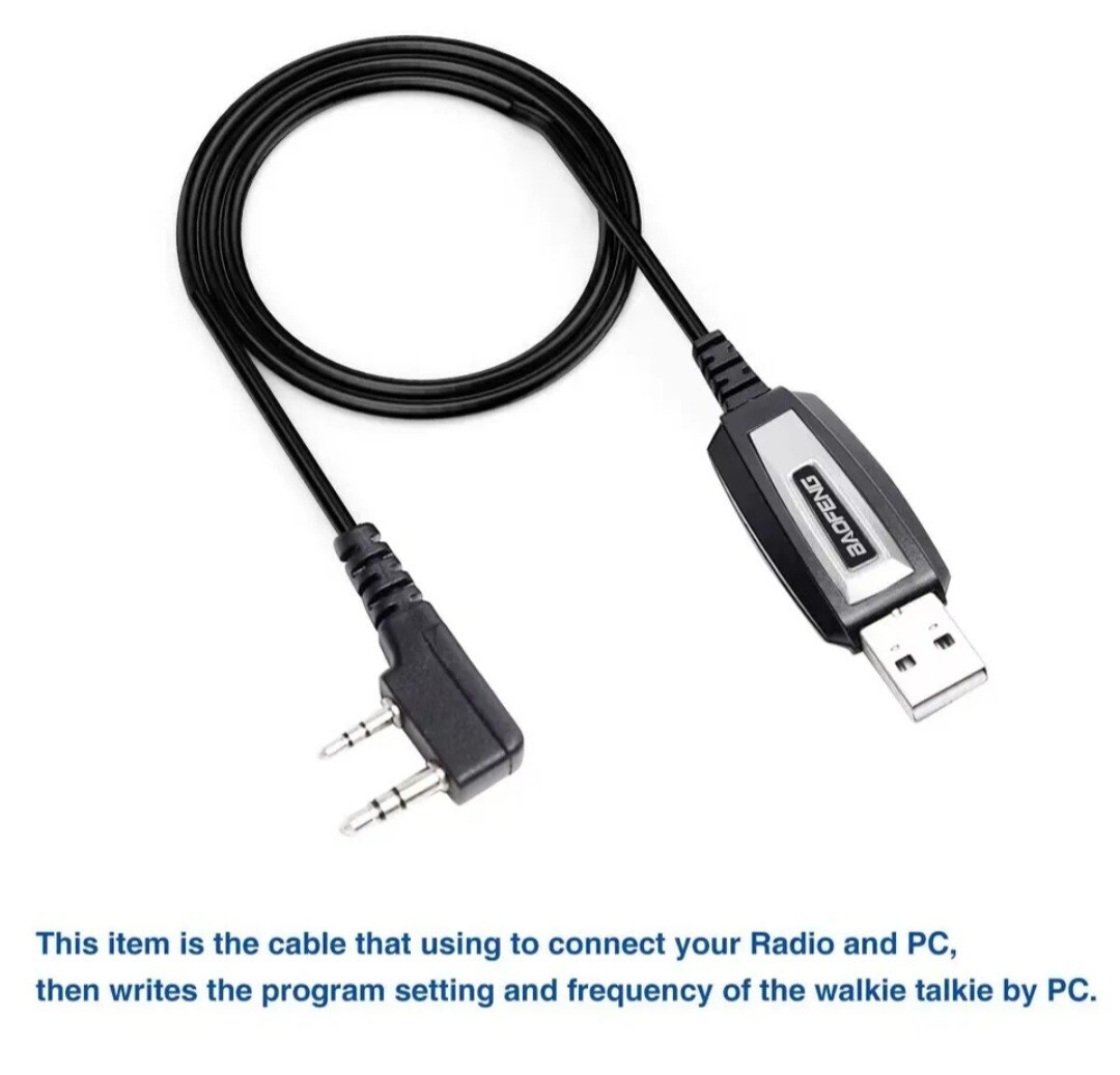 Genuine Baofeng USB Programming Cable & Cd For UV-5R, UV-59 Plus, BF-888S & MORE