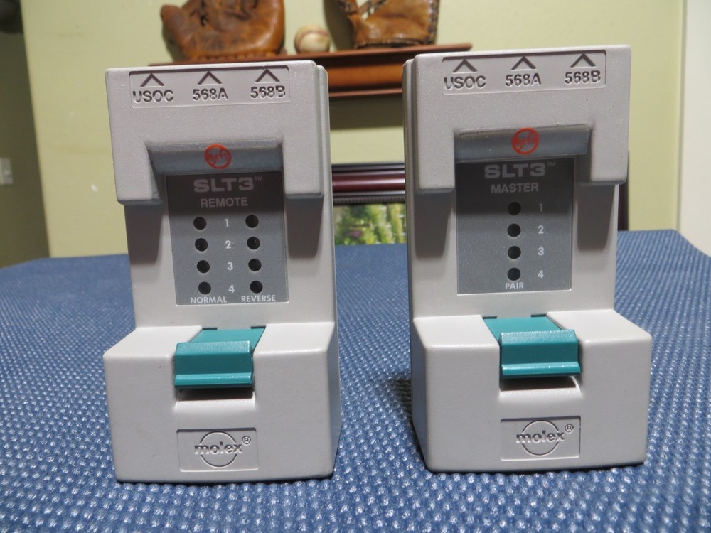 Molex Mod-Tap SLT3 Cable TesterS   Master And Remote with Manual