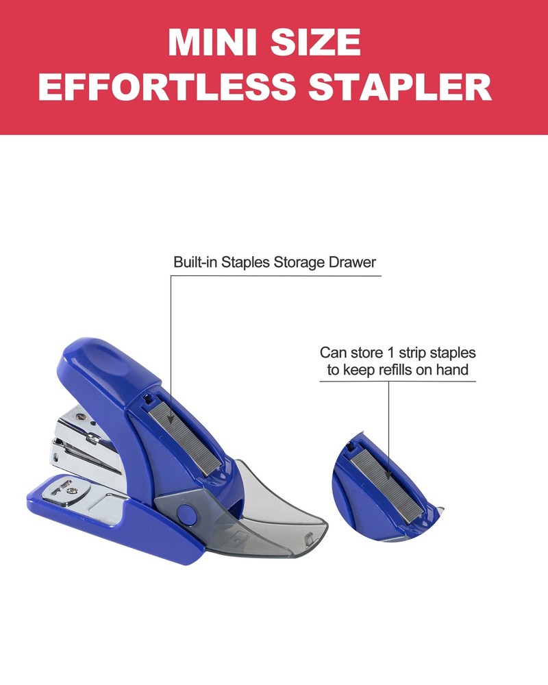 PAPERPAL Effortless Mini Stapler Size Set - Dark Blue
