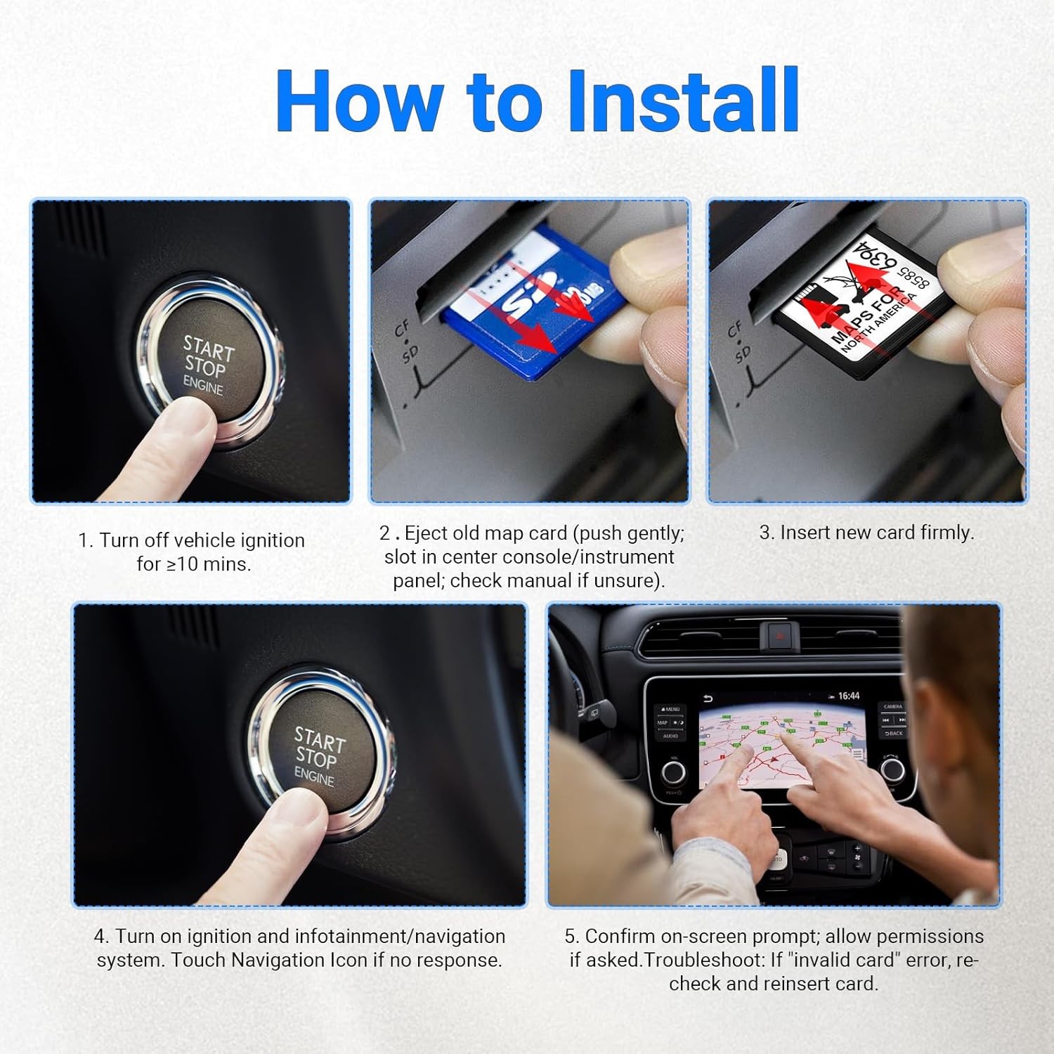 2025 Latest Navigation SD Card Fits for Chevrolet Cadillac Buick GMC Mo