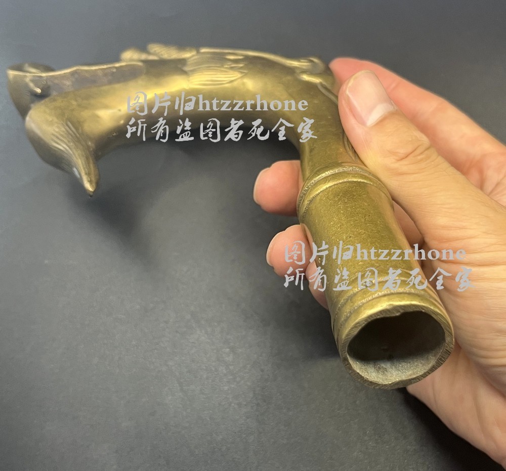 Solid Brass Dragon Head Walking Stick Cane Handle Top Topper Hand Grip Tool
