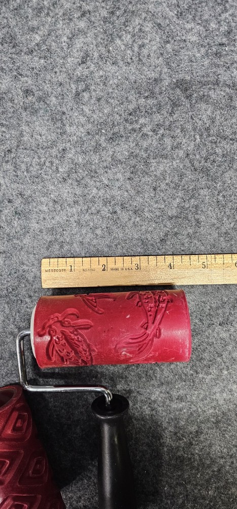 Decorative Paint Roller Pattern Embossed Texture Painting Tools for Wall Rubber