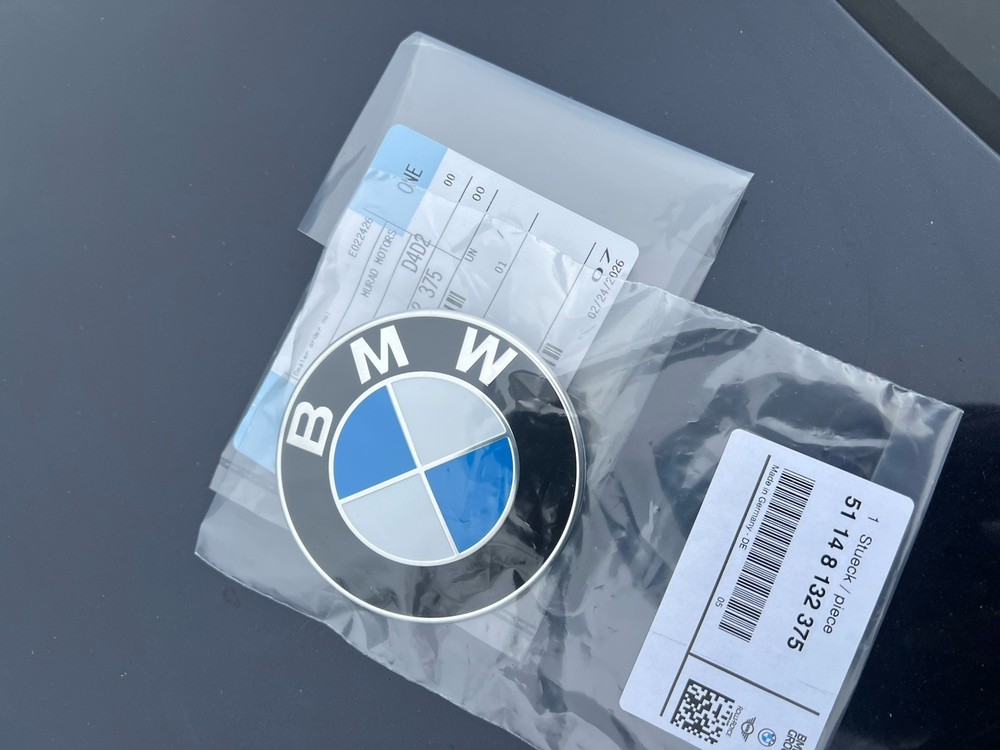 BMW HOOD LOGO OEM💯 EMBLEM BADGE DECAL E39 E38 E36 E65 E66 E34 F01 E90 ORIGINAL