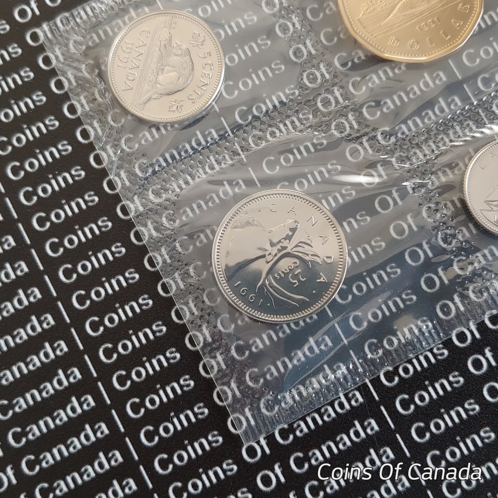 1991 Canada 6 Coin Prooflike Set w/ COA - Multiple Sets Available #coinsofcanada