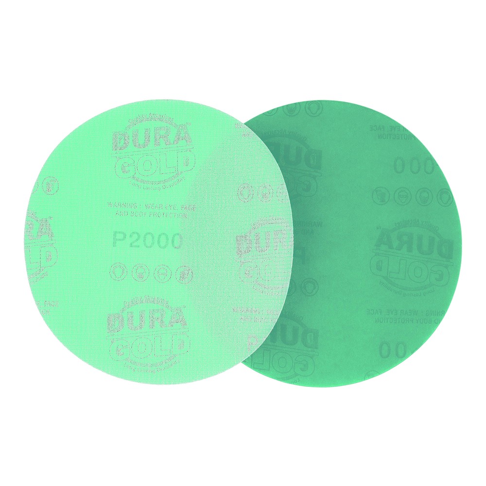 6" Sanding Discs - 2000 Grit - 50 Hook & Loop Backing Sandpaper Discs