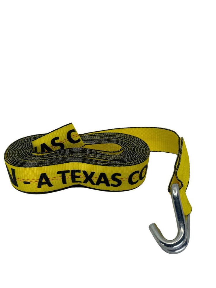 2"X15' Ratchet Strap with Wire Hook 2 Pack